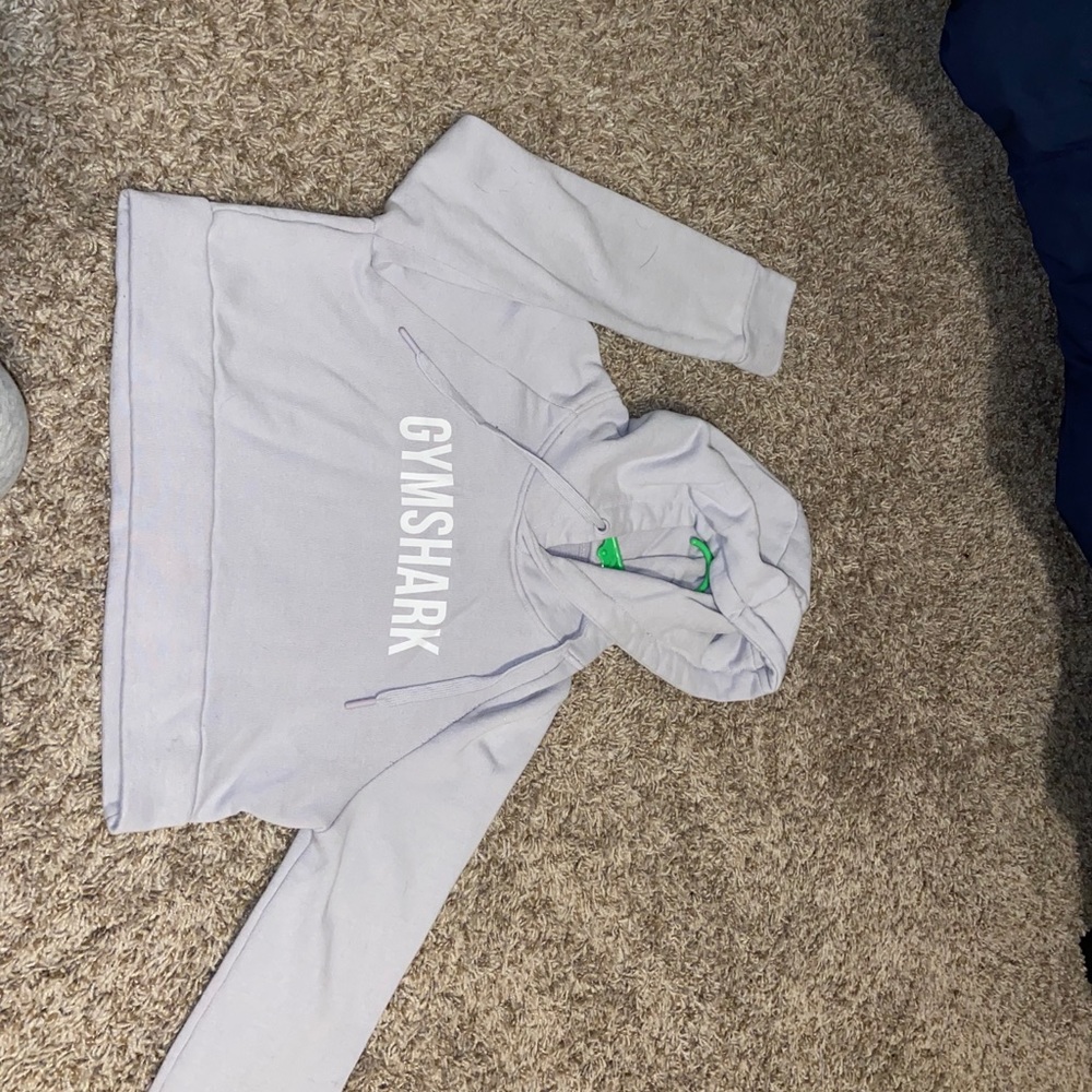 Gym shark cropped sweatshirt